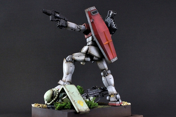 MATEVER1.5: MG RGM-79 ジムVer.2.0 ジオラマ[バンダイ製 1/100]